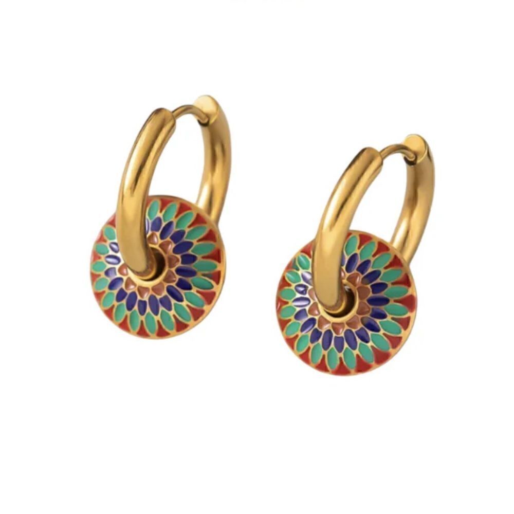 Boho hoop earrings N90